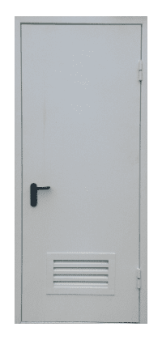 Противопожарная дверь 1-а створчатая с вентиляционной решеткой EI60 купить